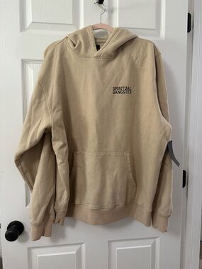Spiritual Gangster Neutral Beige Pullover Hoodie